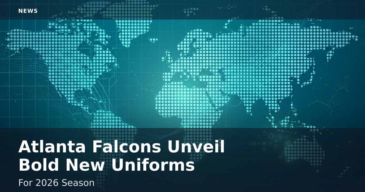 Atlanta Falcons Unveil Bold New Uniforms For 2026 Season