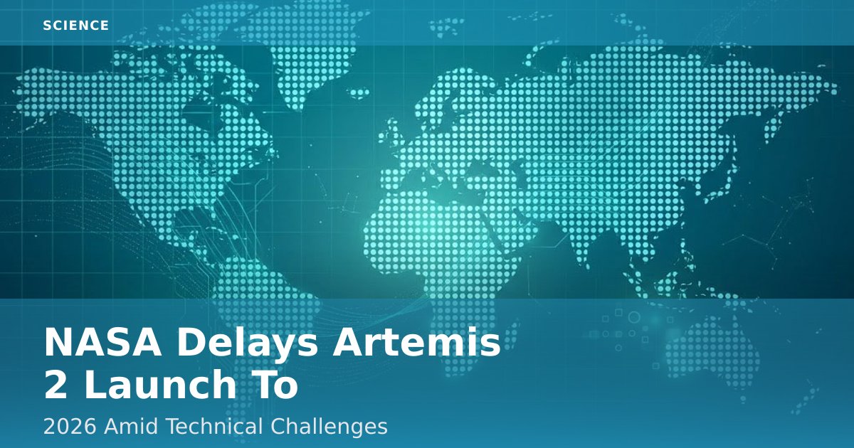 NASA Delays Artemis 2 Launch To 2026 Amid Technical Challenges