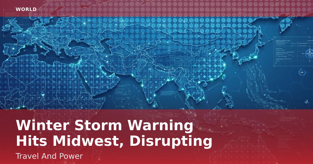 Winter Storm Warning Hits Midwest, Disrupting Travel And Power